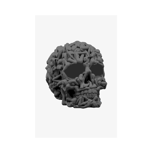 Skull Poster - Charcoal